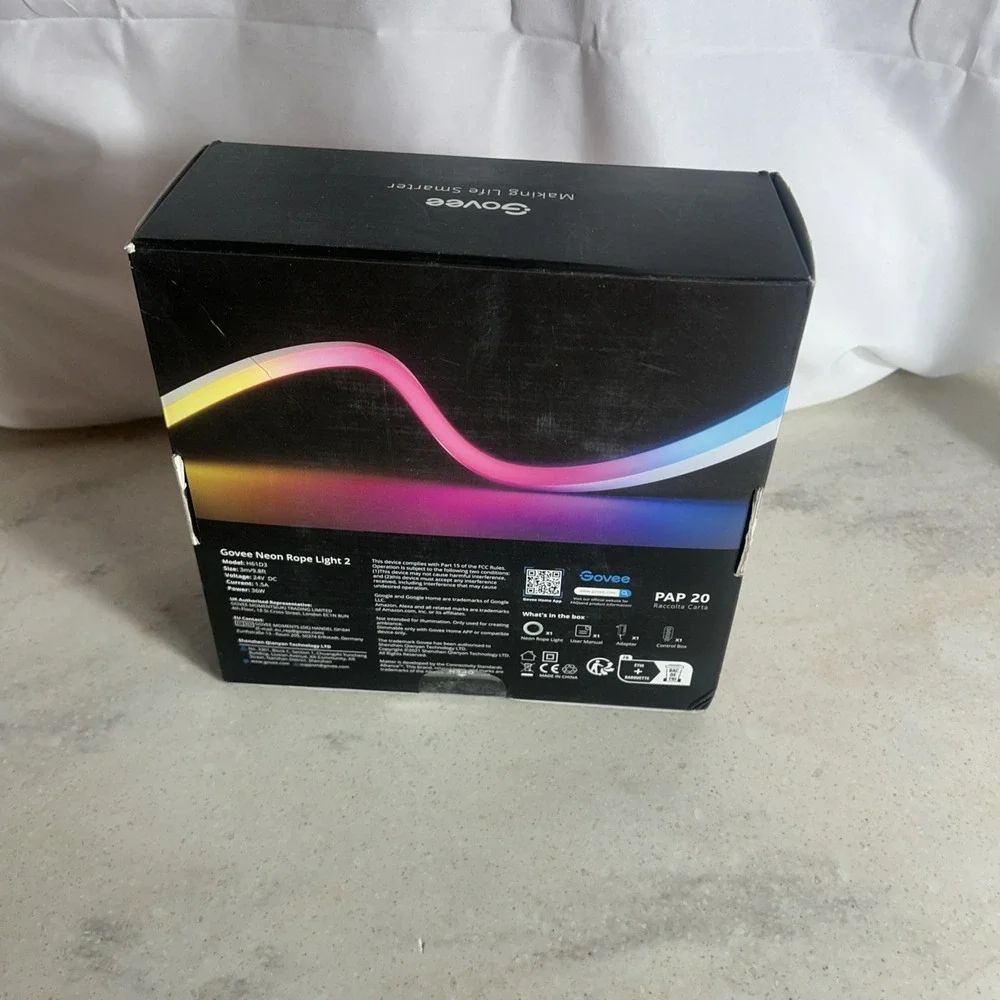 Govee Neon Rope Light 2 RGBIC Lights - 9.8ft